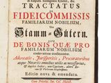 an old book with a black and red title on it