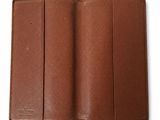 a brown leather wallet on a white background