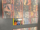 a picture of a bunch of comic books on a wall