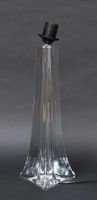 SAINT LOUIS - Pied de lampe en cristal de forme triangulaire… (photo 2)