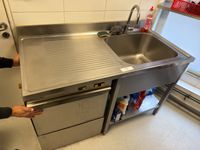 Plonge inox un bac avec égouttoir à gauche, dosseret, mitige… (photo 2)