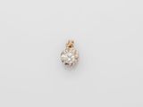 an image of a single diamond pendant on a white background