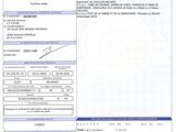 a close up of a document with a barcode on it