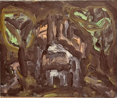 Jacques DANIEL (1920-2011) Paysage tourmenté à Saint-Laurent…