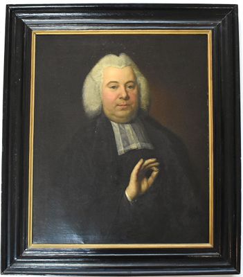 École française du XVIIIème Portrait d'ecclésiastique Huile …