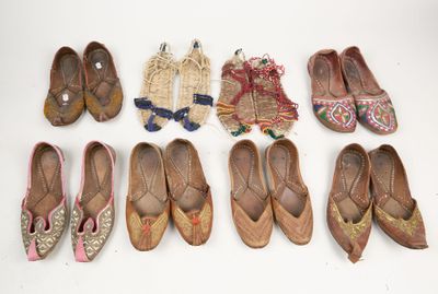 INDE ou afrique du Nord LOT de 6 paires de sandales vintage …