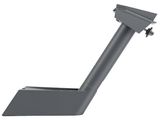 a close up of a metal object on a white background