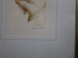 a picture of a drawing of a woman ' s hand