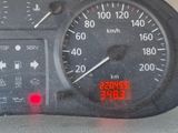 a close up of a speedometer on the dashboard of a car