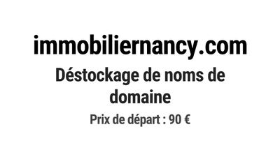 Nom de domaine immobiliernancy.