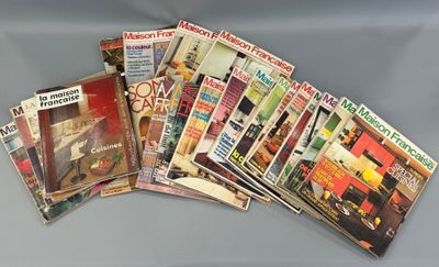 a lot of magazines that are stacked on top of each other