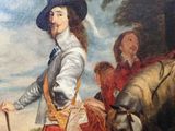 painting of a man riding a horse next to another man on a horse