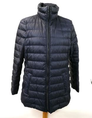 the jacket is black and has a hood on it