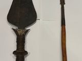 two different types of tools displayed on a white surface