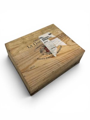 an image of a wooden box with a label on it