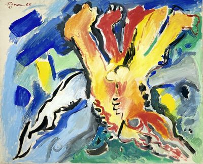 Edouard Pignon - Le bouquet de pieds, 1965