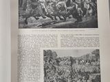 an open book with pictures of people riding horses