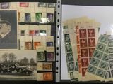 un livre avec beaucoup de timbres