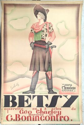 poster of a man in a cowboy outfit holding a gun