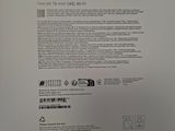 the back of a white box with a black and white label on it