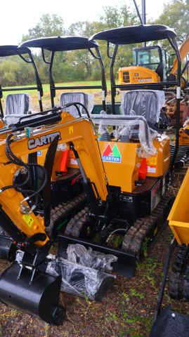 Mini pelle Carter CT10 900kg, moteur Koop 192F diesel, déport de ...