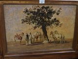 a picture of a painting on the wall of a room