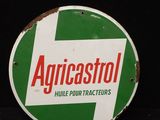 un panneau vert et blanc sur lequel est inscrit « Agricostol »