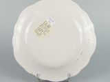 underside view of a plate showing the base of the bowl