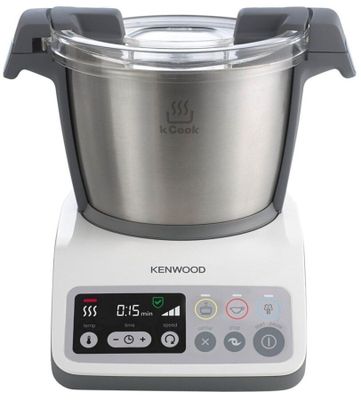 Le robot ménager Kenwood est présenté sur un fond blanc