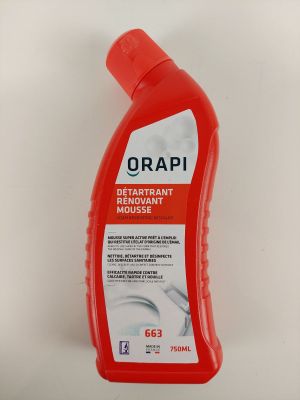 une image représentant un flacon de répulsif Orapi posé sur une surface blanche