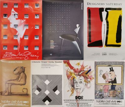 Ensemble de sept affiches dont :