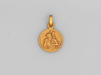 une pièce d'or à l'effigie de Jésus