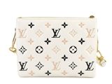 louis vuitton cosmetic bag in white and black