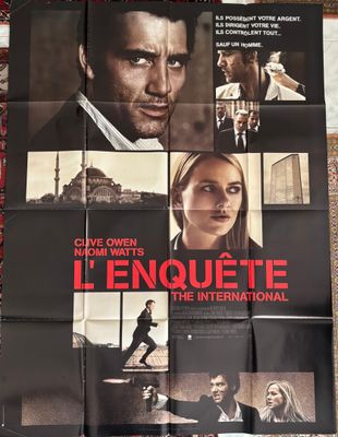 une affiche du film « L'Enquête : L'International »