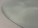 a close up view of a glass table top