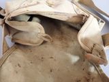 a bag that has a stuffed animal inside of it