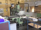 a machine that is sitting inside of a building