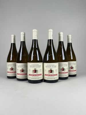 six bouteilles de vin sont alignées sur une table