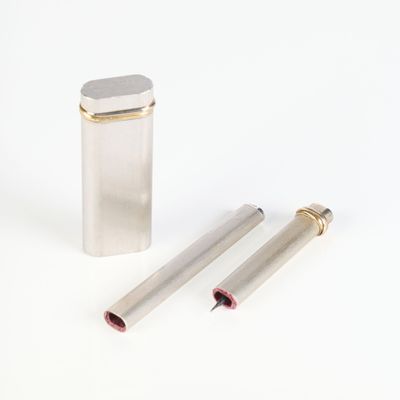 a lighter and a lighter case on a white surface