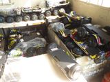 a pile of toy cars that are sitting on a table