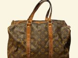 louis vuittou bag in brown and tan