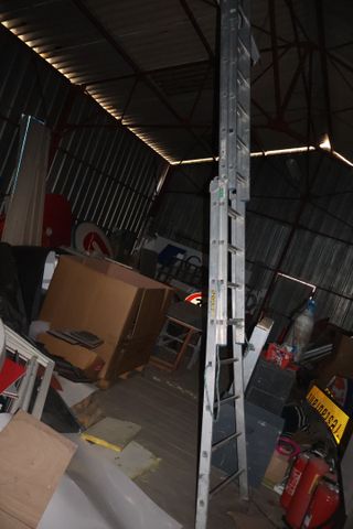 Échelle aluminium double