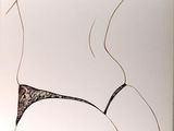 an image of a drawing of a woman ' s butt in a thong