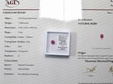un certificat sur lequel figure l'image d'un diamant rose