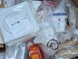 a box full of items that are sitting on the floor