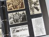 an open book with a bunch of pictures on it