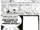 a black and white comic strip with cartoon characters in it