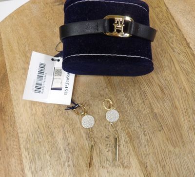 a small purse that is sitting on a wooden table