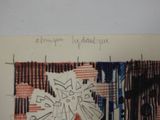 a drawing on a piece of paper with a picture on it