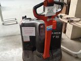 an image of a fork lifter in a warehouse